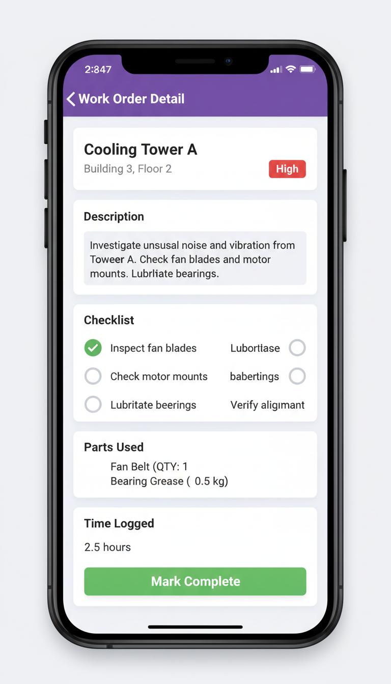 Mobile app UI screen left