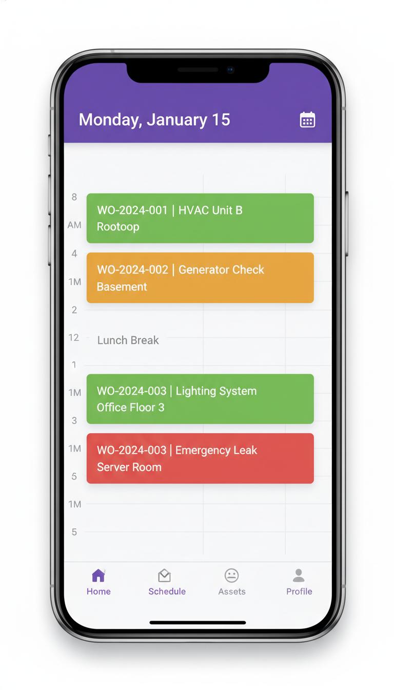 Mobile app UI screen center